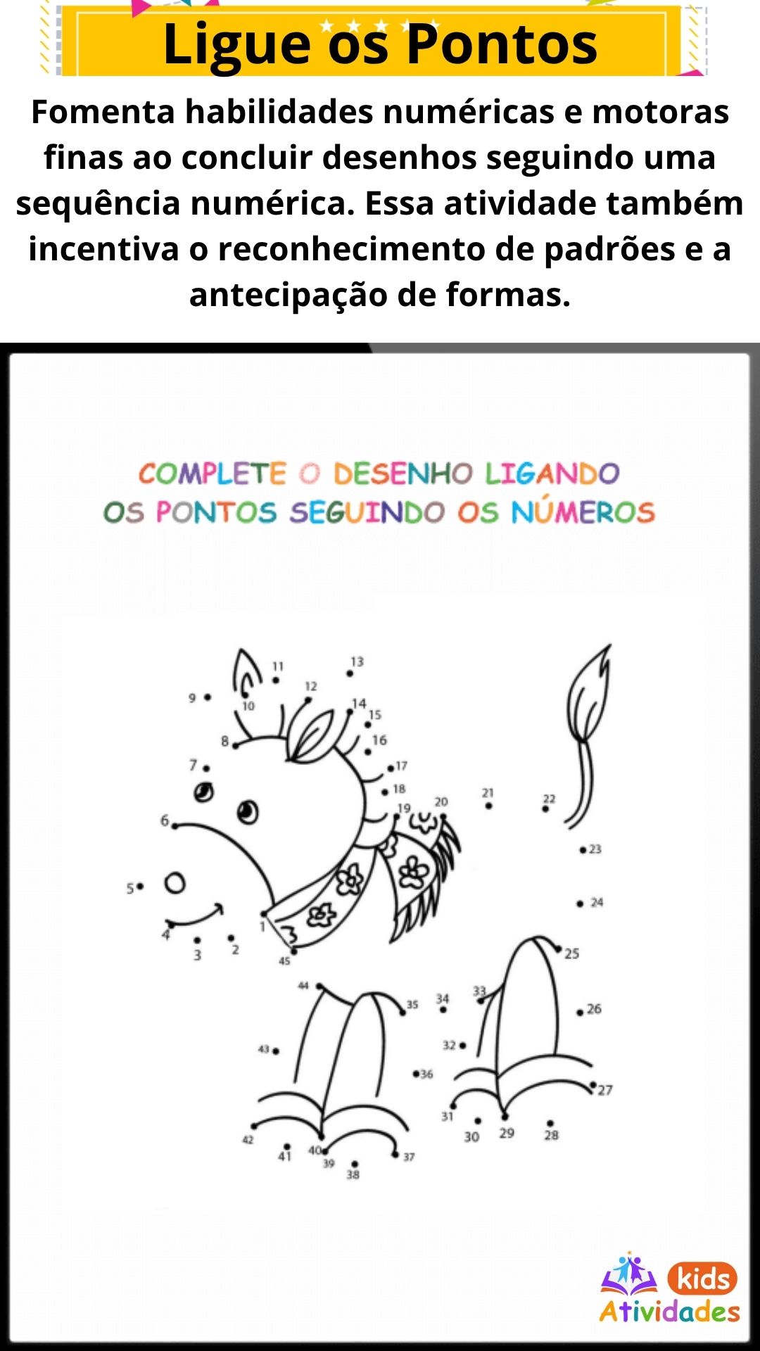 Atividades Kids PORTUGUÊS 08 - Ligue os Pontos (AECS)