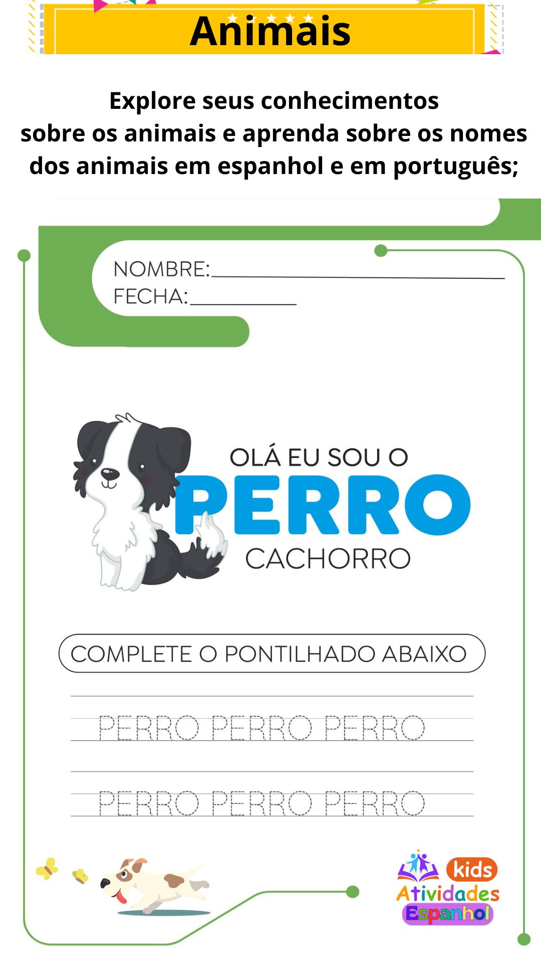 Kids Atividades ESPANHOL 06 - Animais (AECS)
