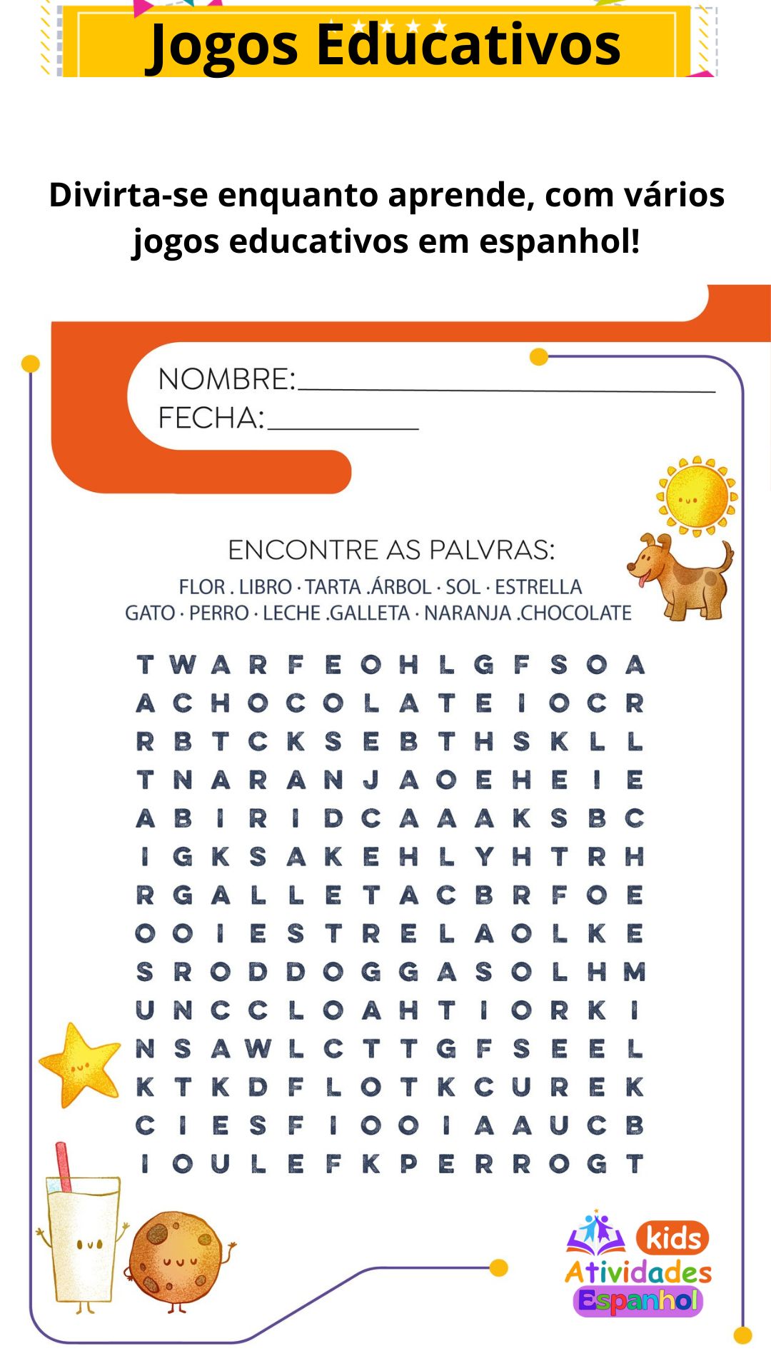 Kids Atividades ESPANHOL 08 - Jogos Educativos (AECS)