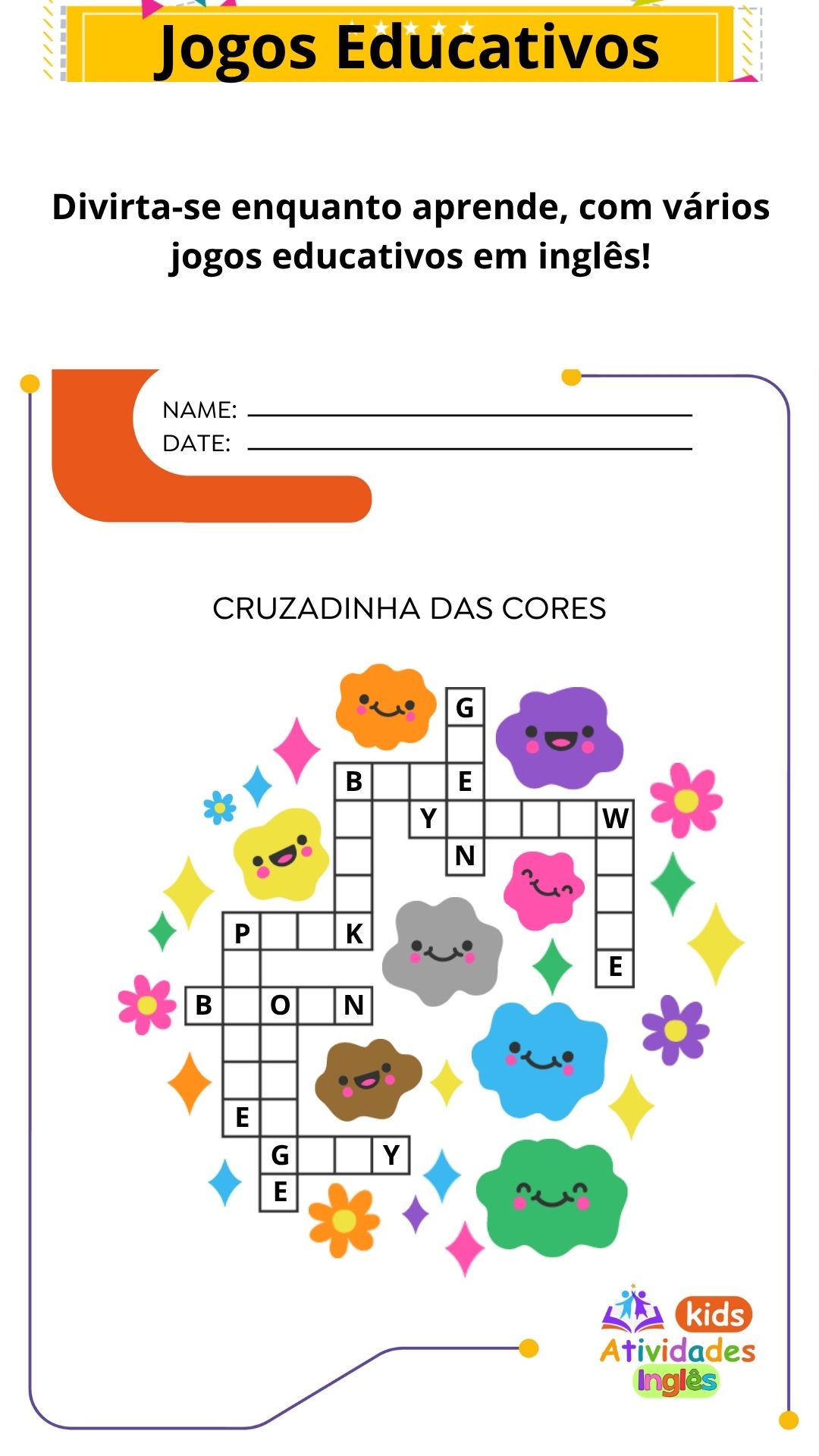 Kids Atividades INGLÊS 09 - Jogos Educativos (AECS)